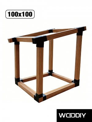 WOODIY Угловой коннектор с уклоном 15°для бруса 100х100